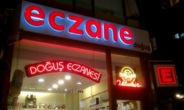 Işıklı tabela eczane ankara işyeri